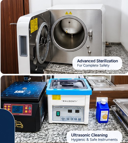 Dental sterilization facility at Advanced Dental Care Patna